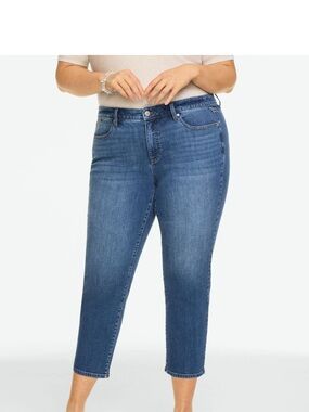 Talbots Straight Leg Crop Jeans Woman’s Size 22W NWT